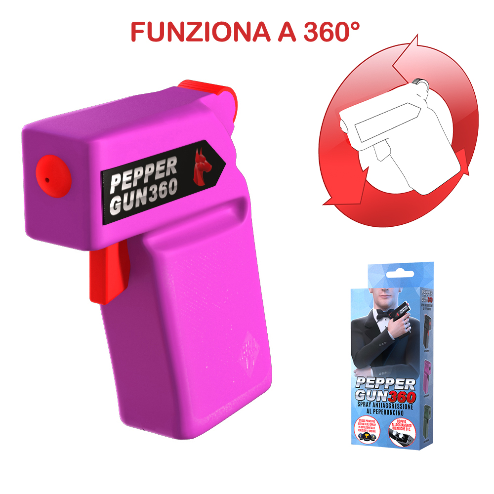DEFENCE SYSTEM Spray Antiaggressione al Peperoncino JUBILEUM 360