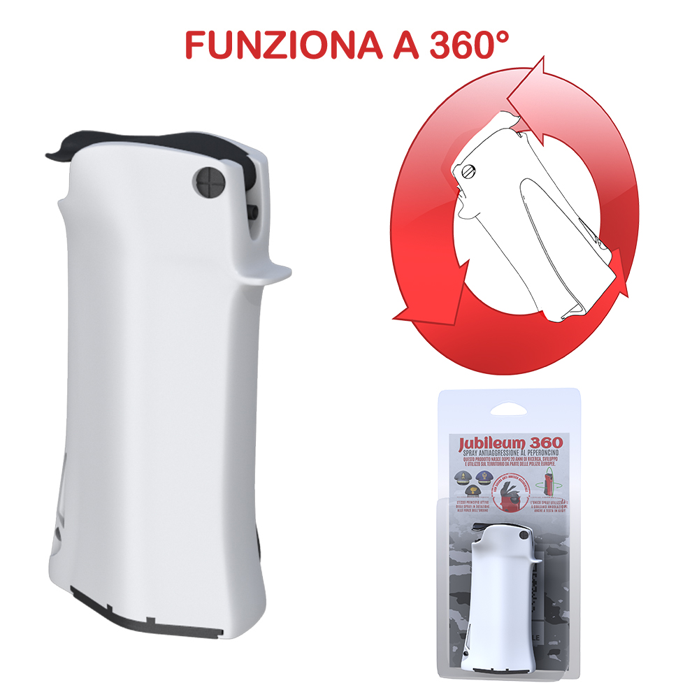 DEFENCE SYSTEM Spray Antiaggressione al Peperoncino JUBILEUM 360